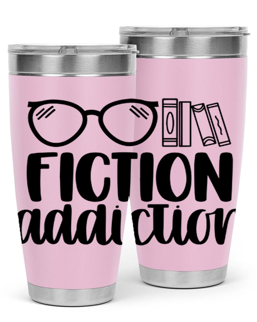 fiction addiction 40#- reading- Tumbler