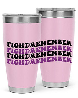 fight remember 142#- alzheimers- Tumbler