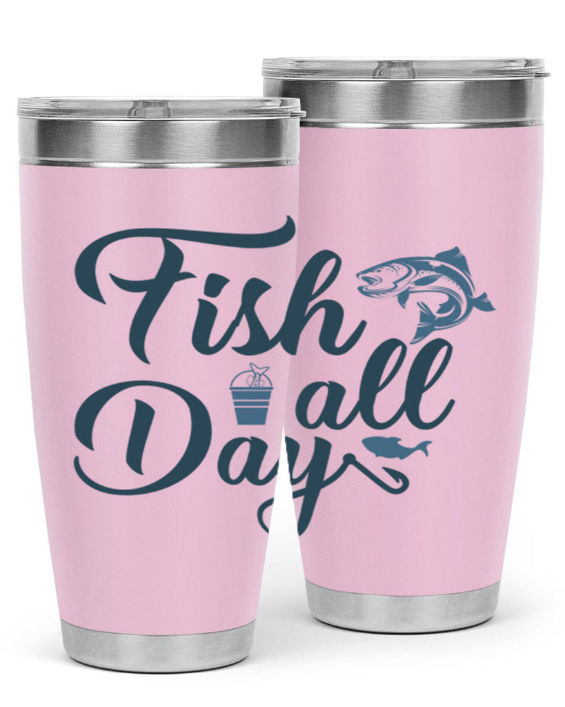 fish all day 156#- fishing- Tumbler