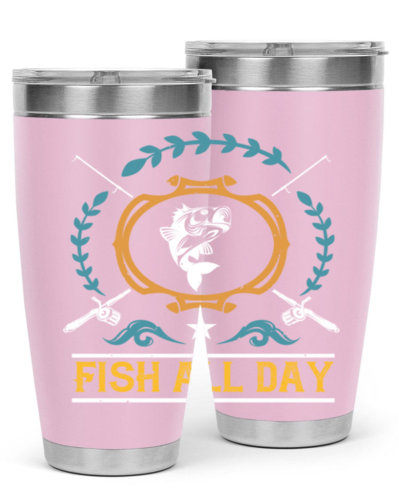 fish all day 187#- fishing- Tumbler