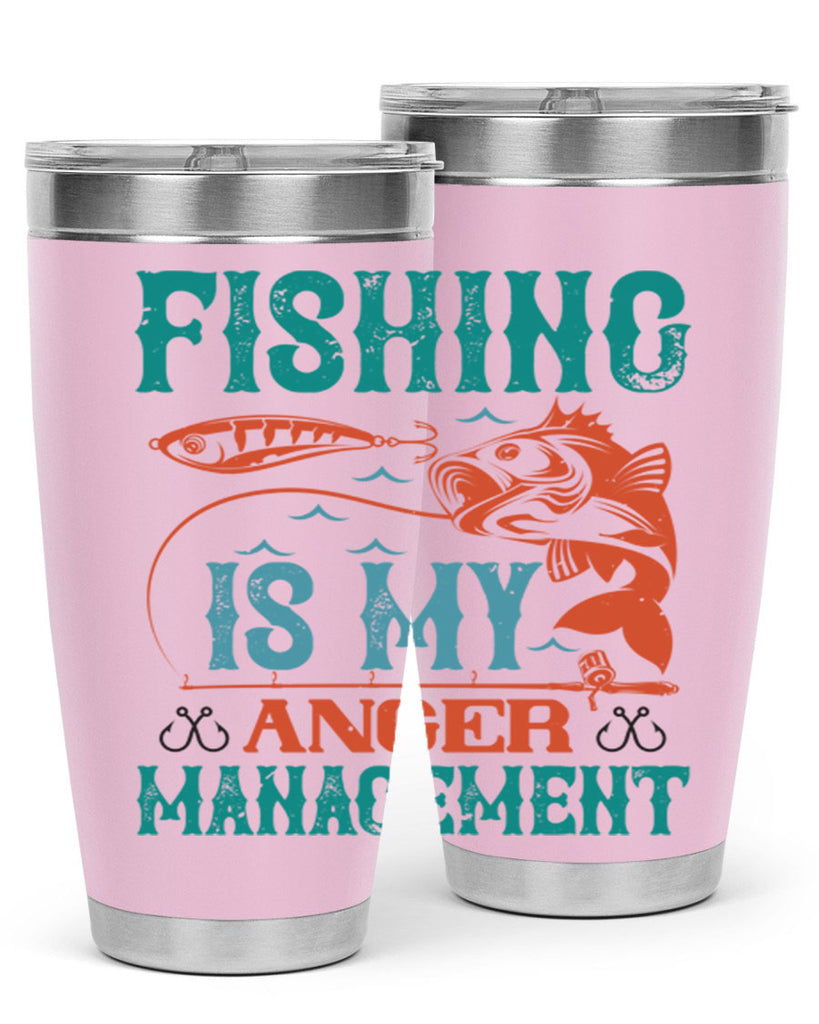 fishing is my anger management 144#- fishing- Tumbler