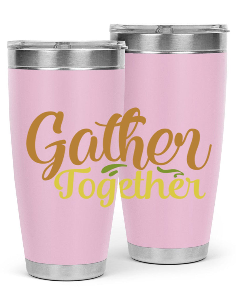 gather together 61#- thanksgiving- Tumbler