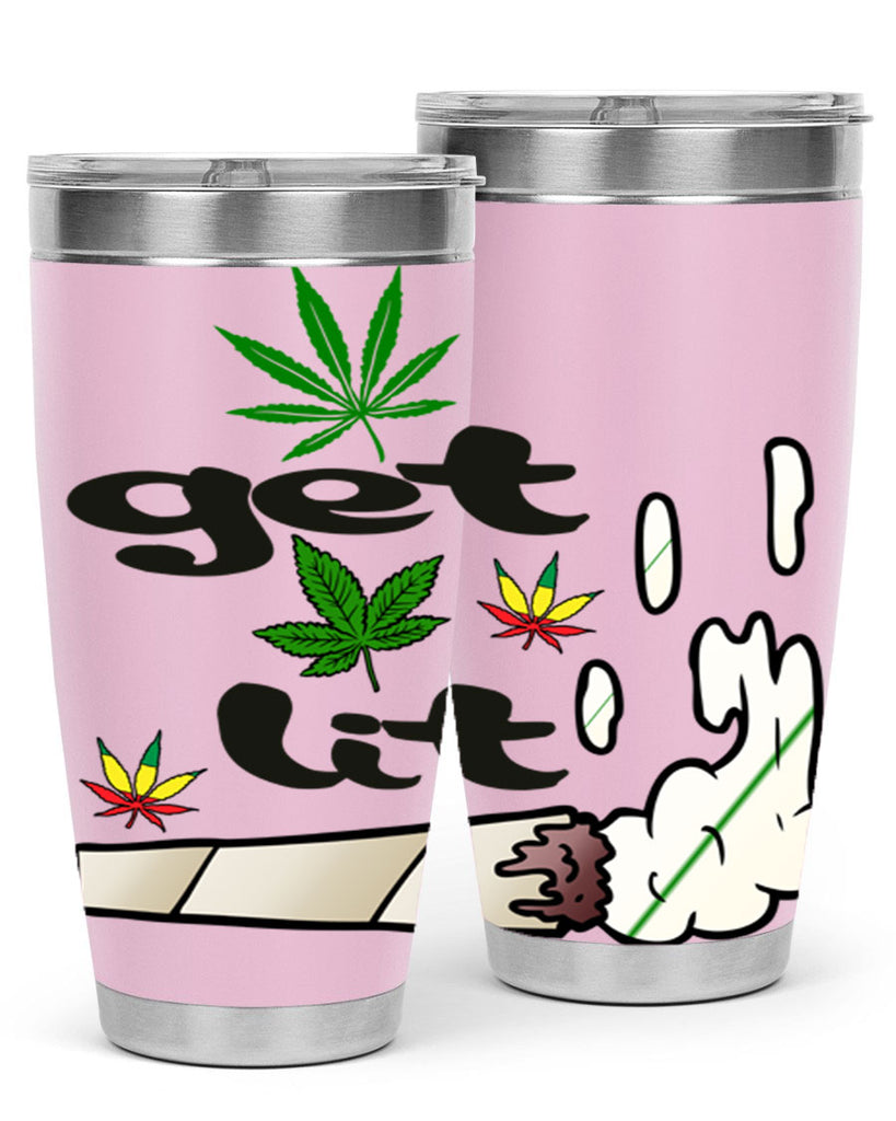 get lit 91#- marijuana- Tumbler