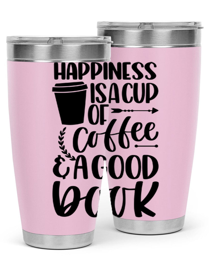 happiness is a cup of coffee 39#- reading- Tumbler