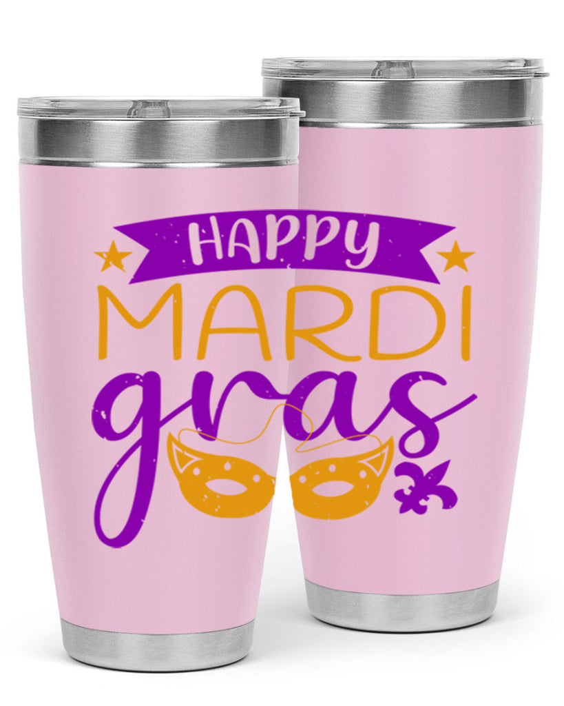 happy mardi gras 70#- mardi gras- Tumbler