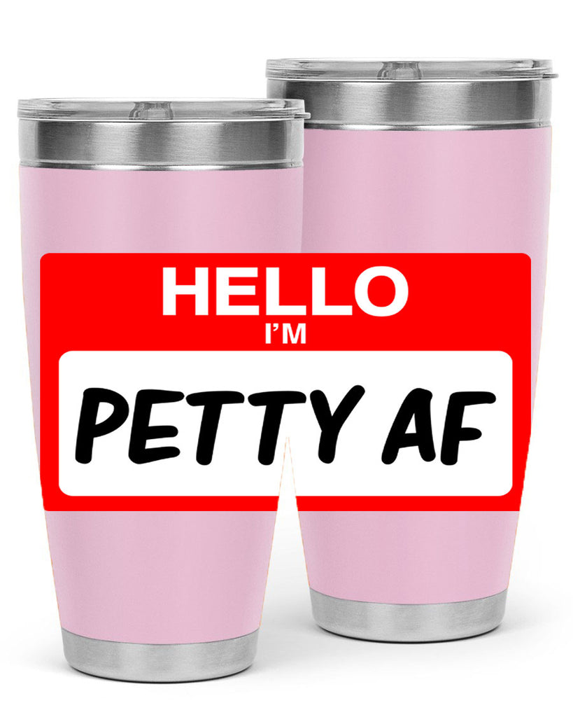 hello im pettyaf 130#- black words phrases- Cotton Tank