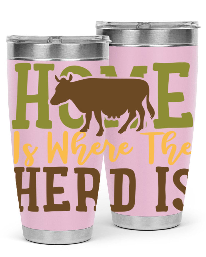 home is where the herd is 7#- farming and gardening- Tumbler