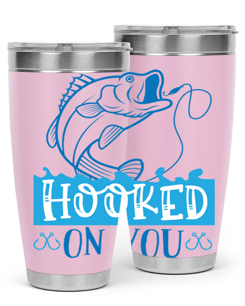 hooked on you 214#- fishing- Tumbler