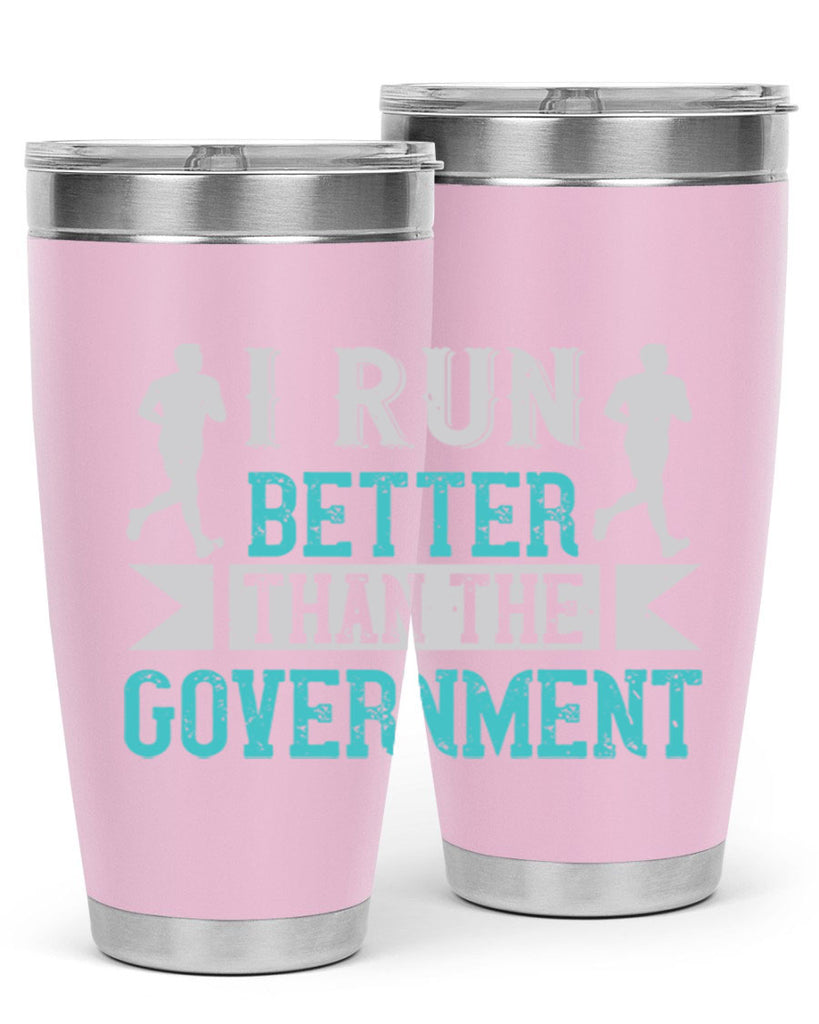 i run better than the government 39#- running- Tumbler