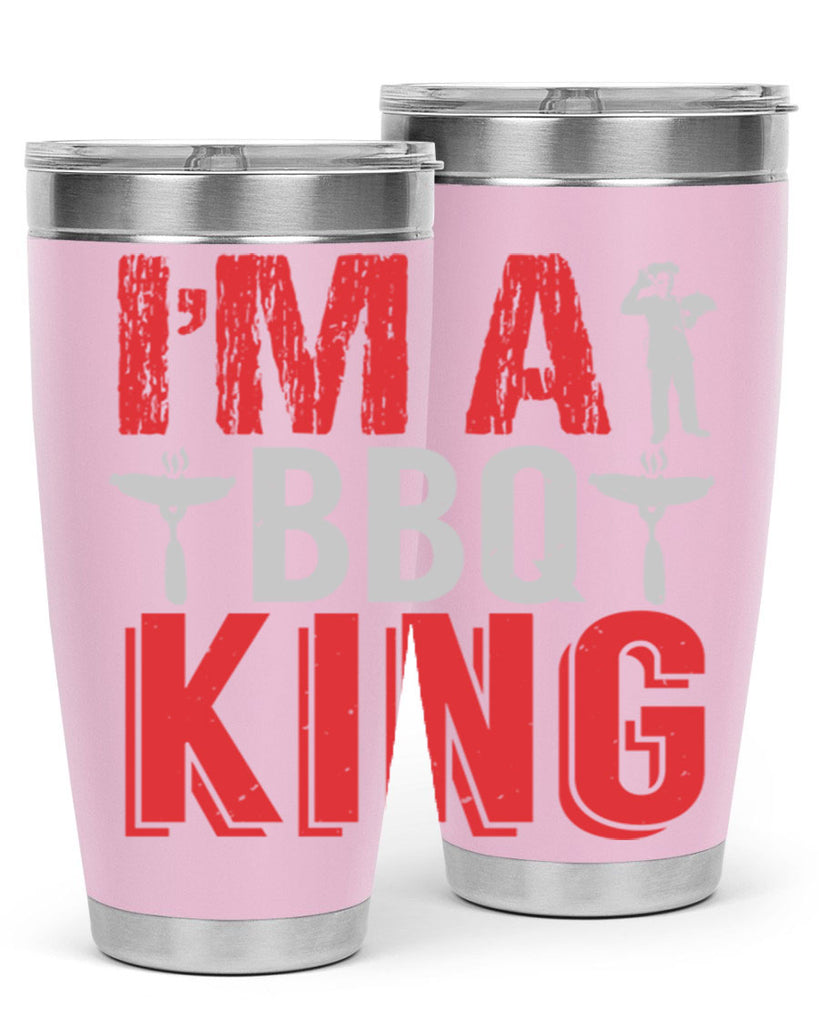 im a bbq king 34#- bbq- Tumbler