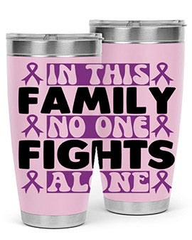 in this family no one fights alone 188#- alzheimers- Tumbler