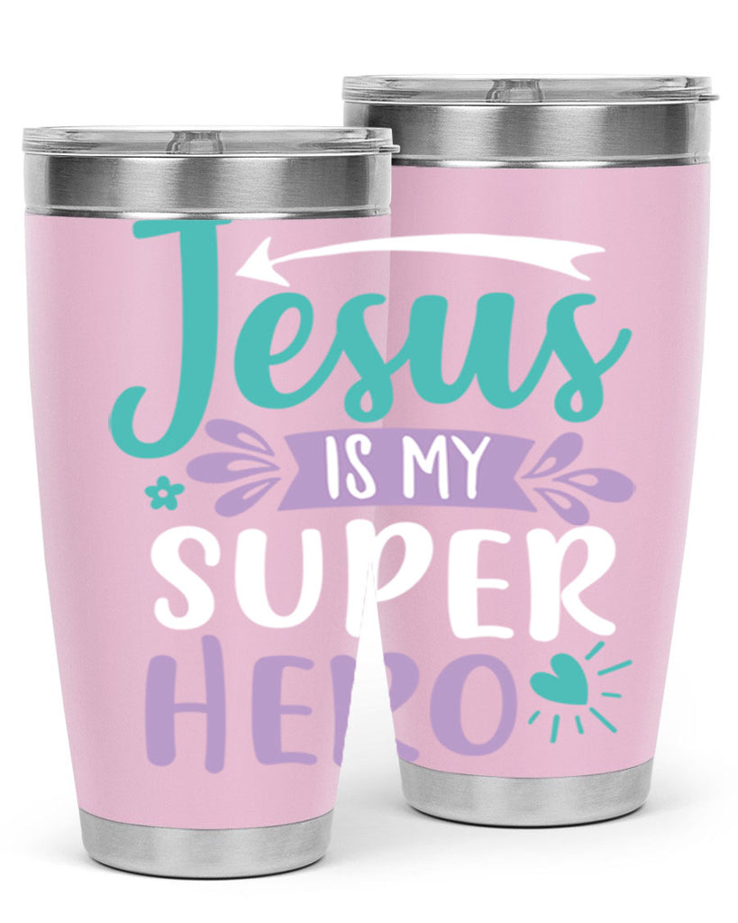 jesus is my superhero 71#- easter- Tumbler