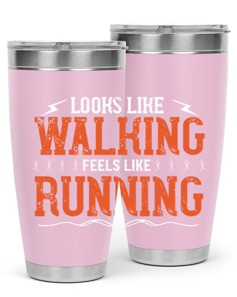 looks like walking feels like running 32#- running- Tumbler