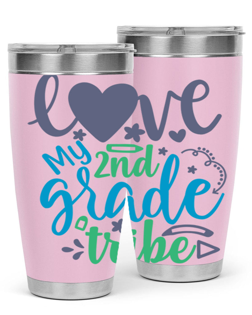 love my 2nd grade tribe 9#- second grade- Tumbler