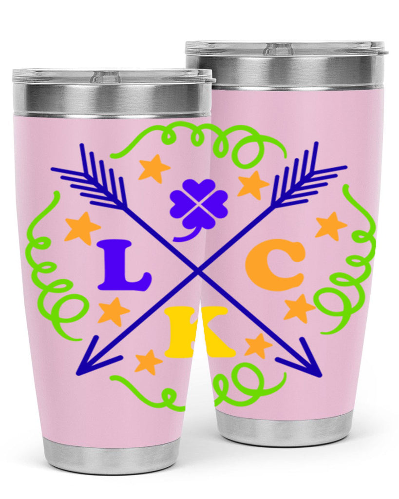 luck 16#- mardi gras- Tumbler