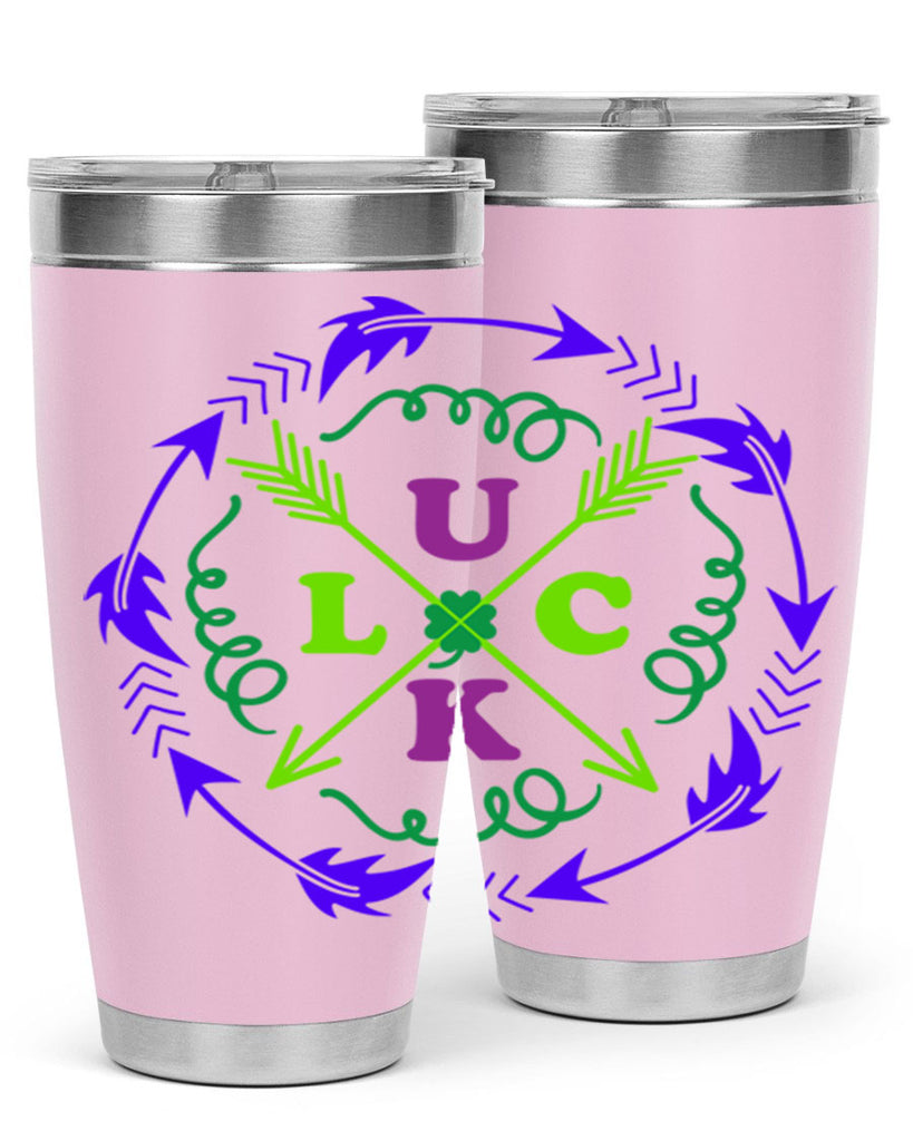 luck 17#- mardi gras- Tumbler