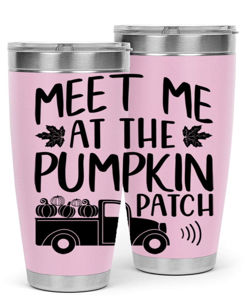 meet me at the pumpkin patch 423#- fall- Tumbler