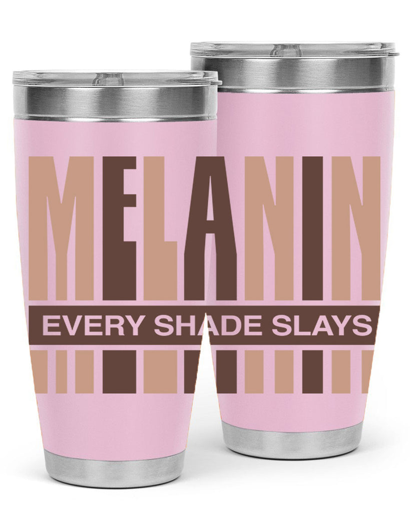melanin every shade slays 90#- black words phrases- Cotton Tank