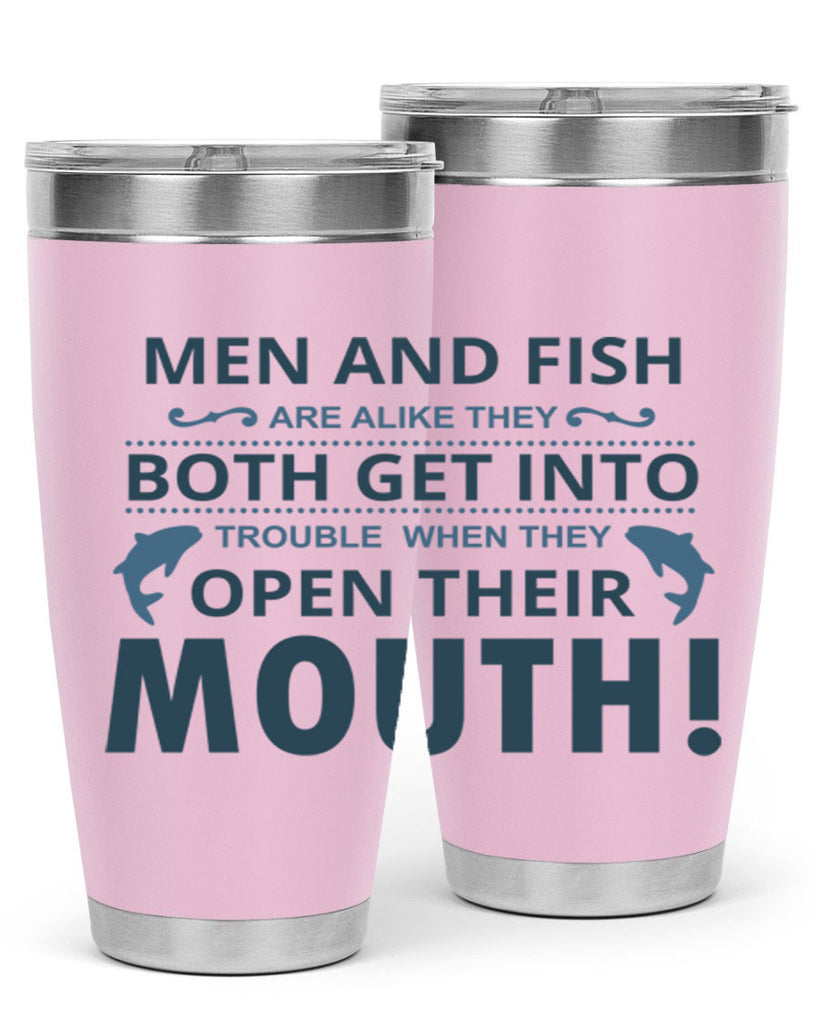 men fish 52#- fishing- Tumbler