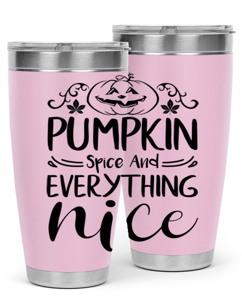 pumpkin spice and everything nice 542#- fall- Tumbler