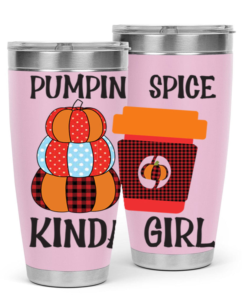 pumpkin spice kinda girl 551#- fall- Tumbler