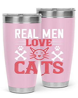 real man love cats Style 113#- cat- Tumbler