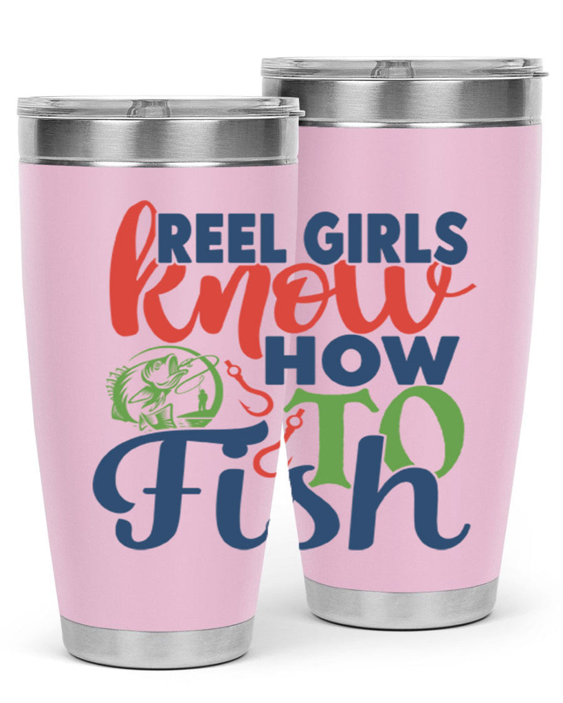 reel girls know how to fish 197#- fishing- Tumbler