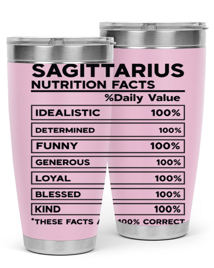 sagittarius Nutrition Facts 400#- zodiac- Tumbler