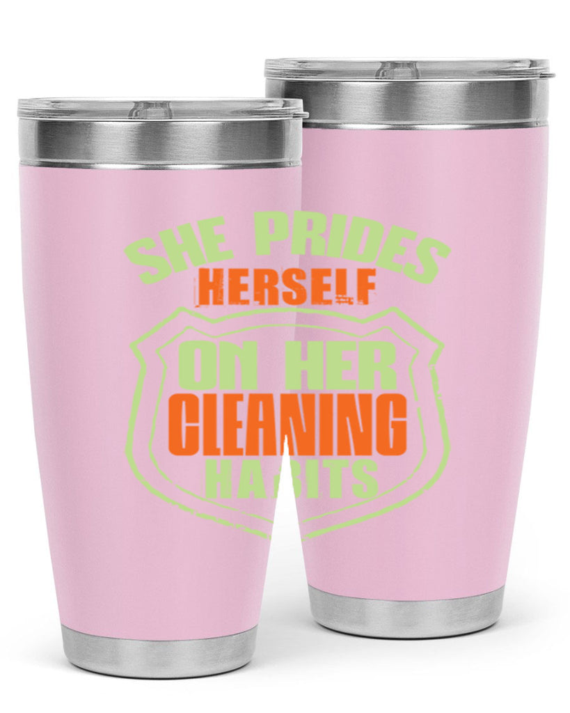 she prides hereself on her cleaning habits Style 15#- cleaner- tumbler