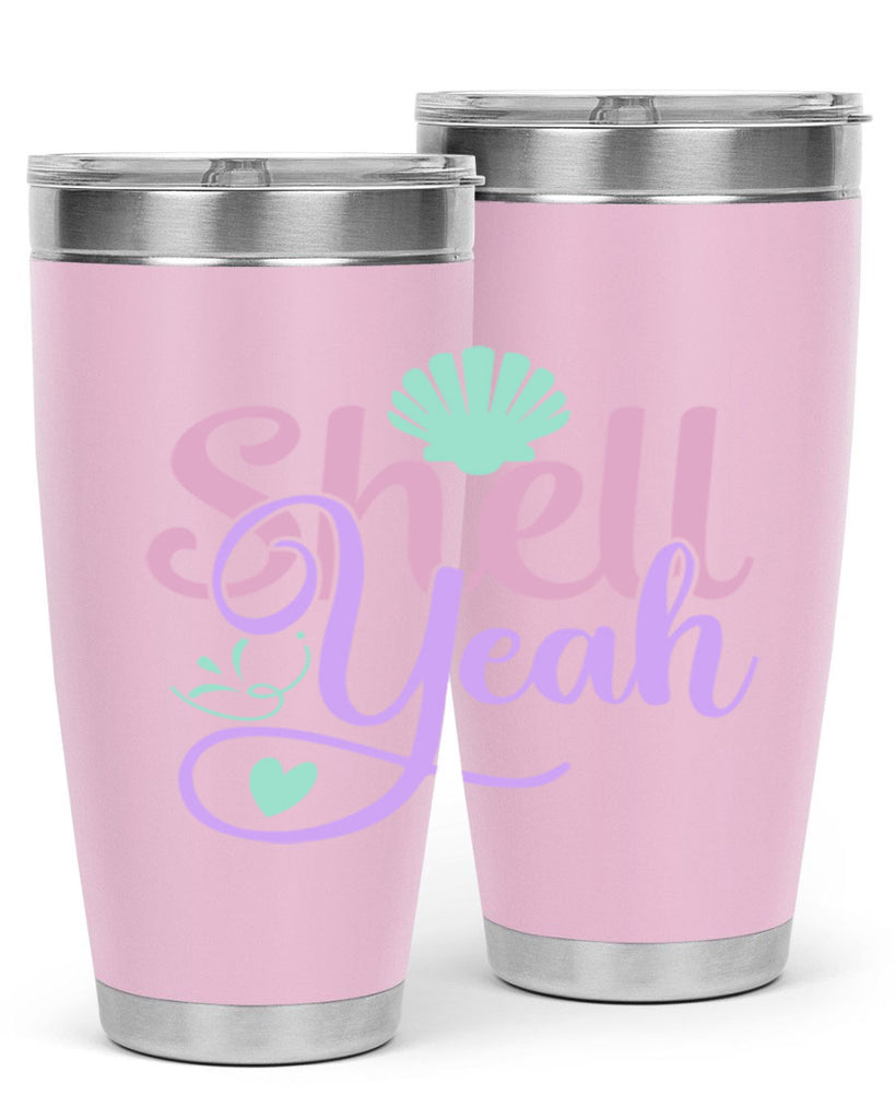 shell yeah 7#- mermaid- Tumbler