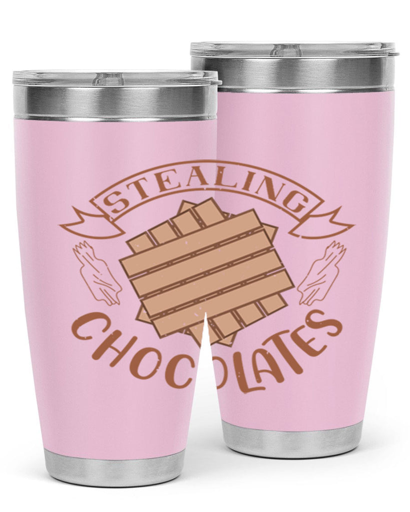 stealing chocolates 20#- chocolate- Tumbler