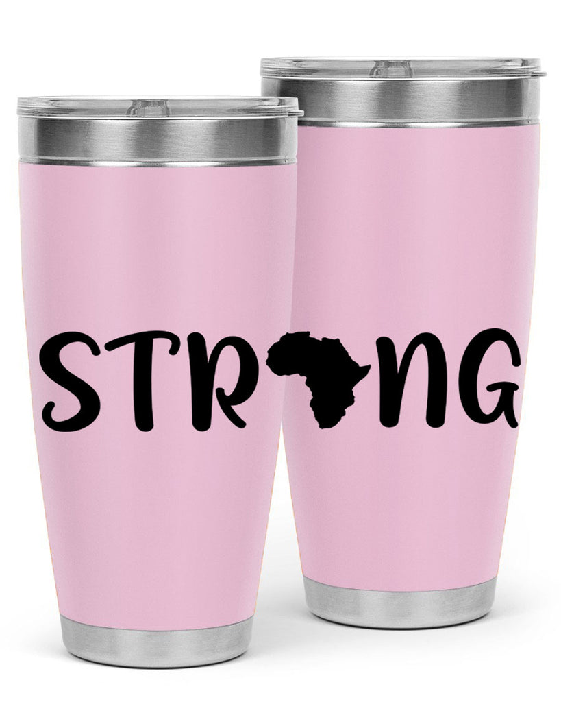 strong africa svg 24#- black words phrases- Cotton Tank