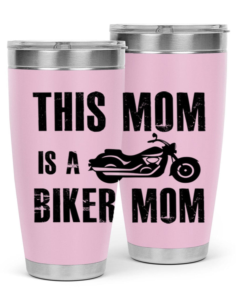 this mom is a biker mom 35#- mom- Tumbler