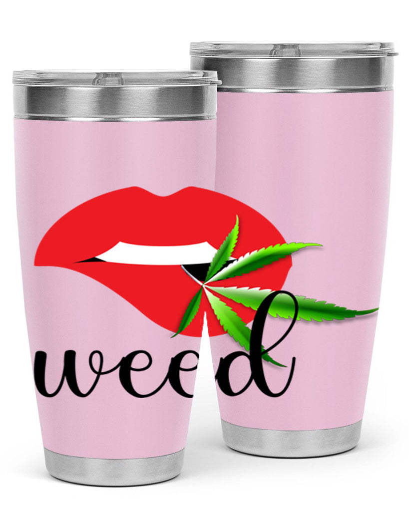 weed lips 297#- marijuana- Tumbler