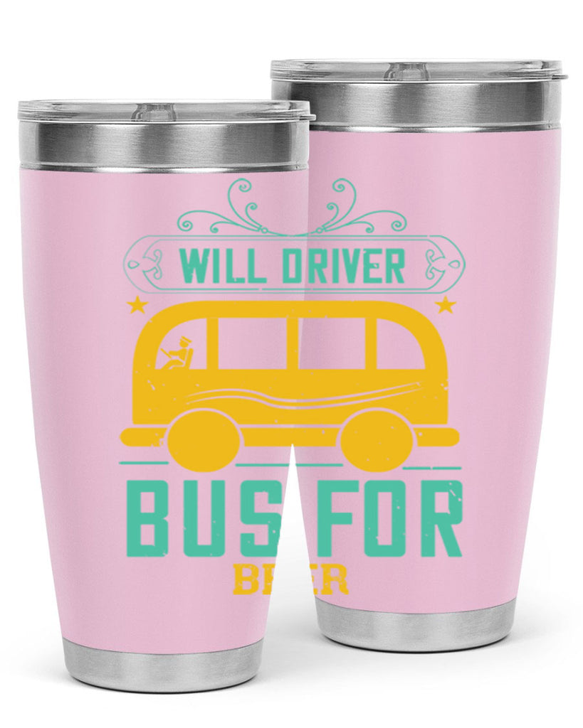 will driver bus for beer Style 6#- bus driver- tumbler
