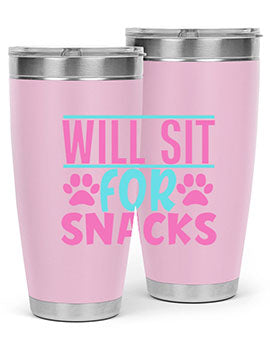 will sit for snacks Style 57#- dog- Tumbler