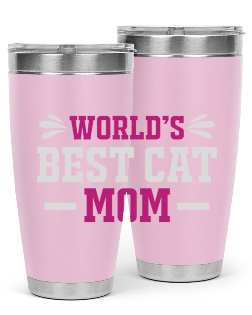 world’s best cat mom 17#- mom- Tumbler