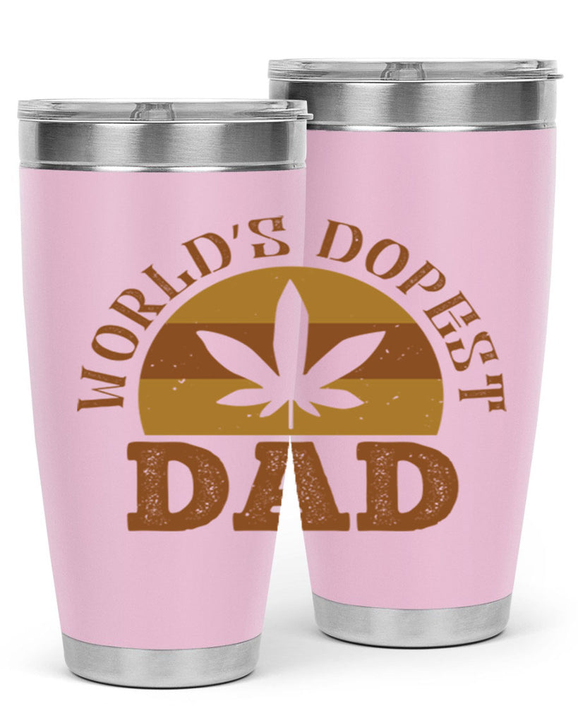 world’s dopest dad 137#- fathers day- Tumbler