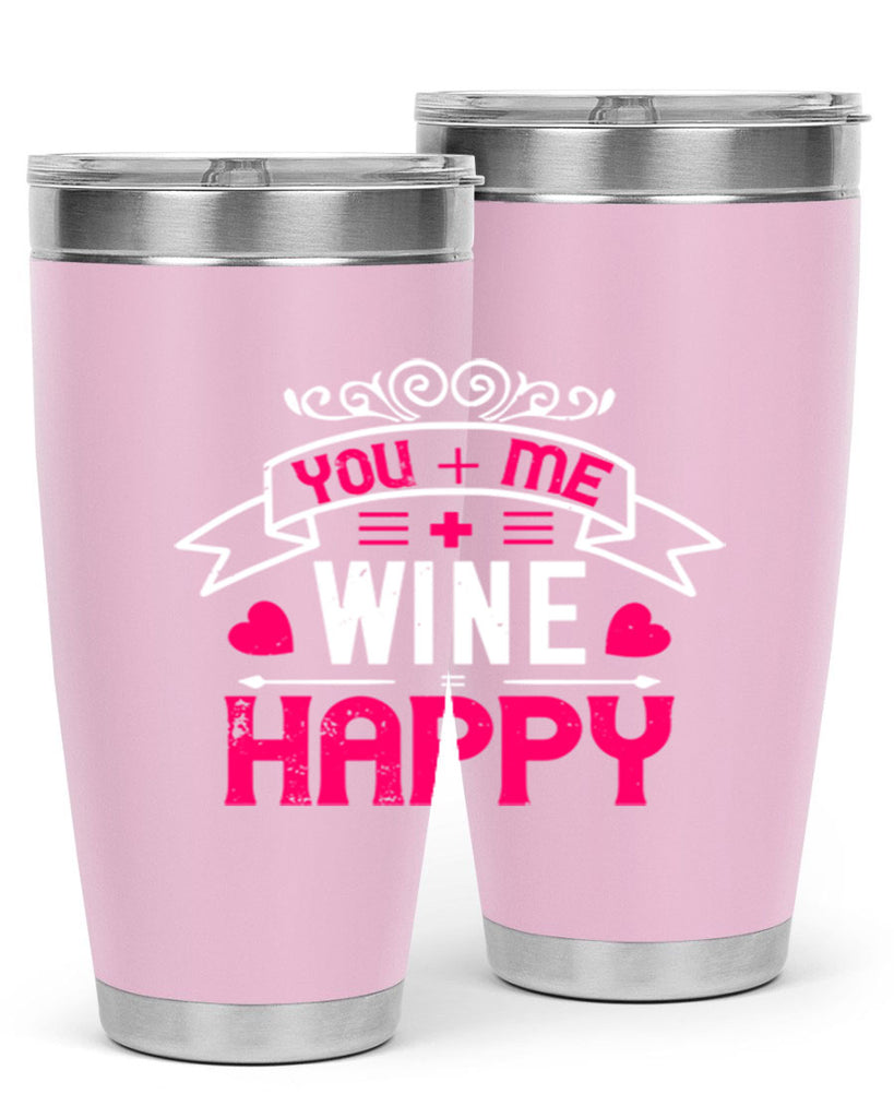 you me wine happy 1#- valentines day- Tumbler