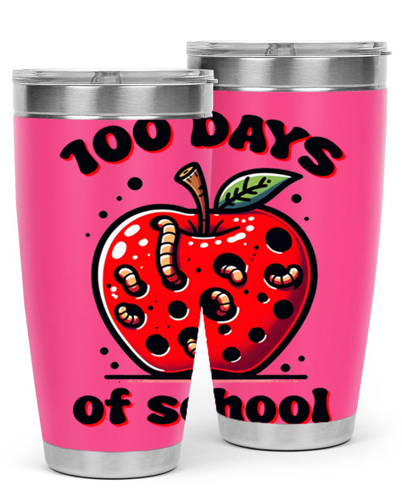 100 Days of School Apple 31#- 100 days of school- Tumbler