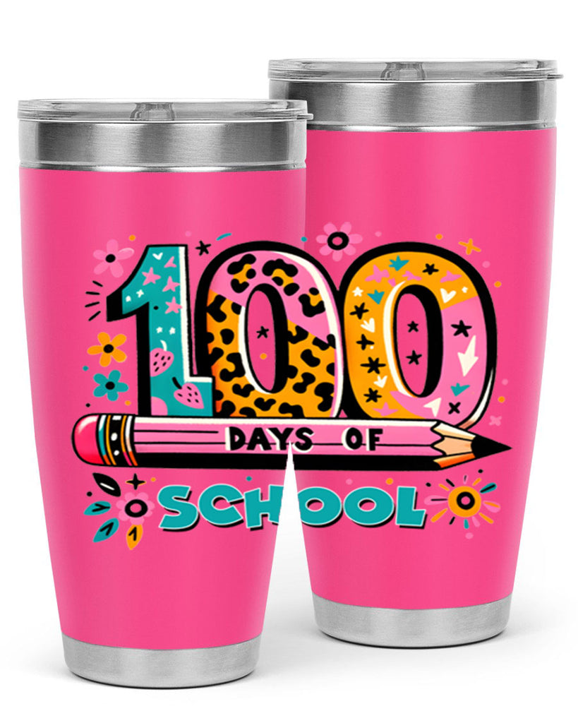 100 days of school lighting 32#- 100 days of school- Tumbler