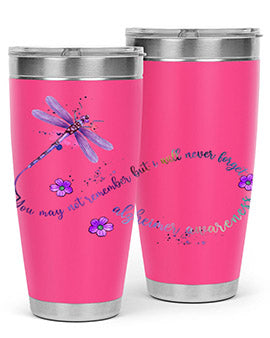 Alzheimer Awareness Dragonfly Remember 1#- alzheimers- Tumbler