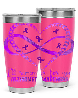 AlzheimerS Awareness Heart Infinity 14#- alzheimers- Tumbler