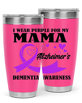 Alzheimers And Dementia I Wear Purple For My Warrior Mama 21#- alzheimers- Cotton Tank