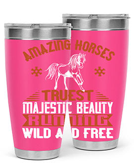 Amazing horses Truest Majestic Beauty Running wild and free Style 23#- horse- Tumbler