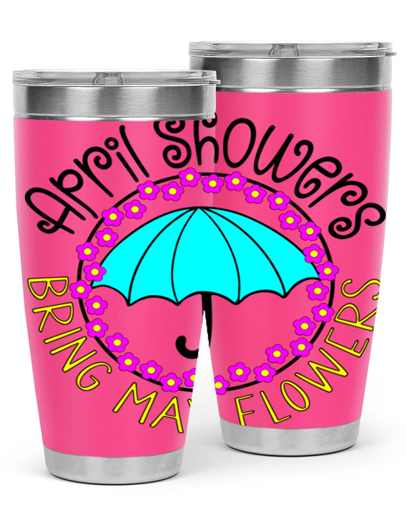 April showers21#- spring- Tumbler