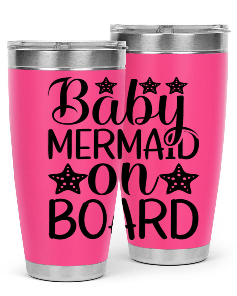 Baby Mermaid On Board 32#- mermaid- Tumbler