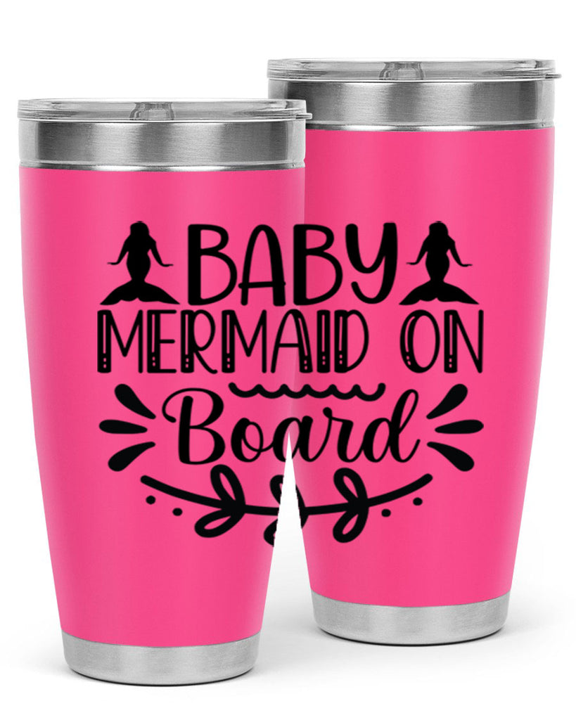 Baby mermaid on board 30#- mermaid- Tumbler