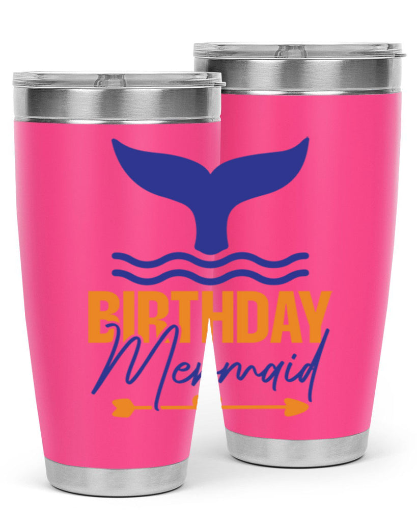 Birthday Mermaid 67#- mermaid- Tumbler