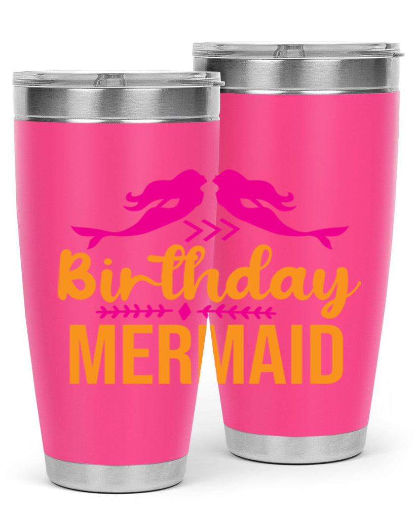 Birthday Mermaid 69#- mermaid- Tumbler